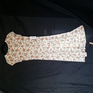 Reformation Fauna Dress, button up front, ankle-length, size 4 *New With Tag*